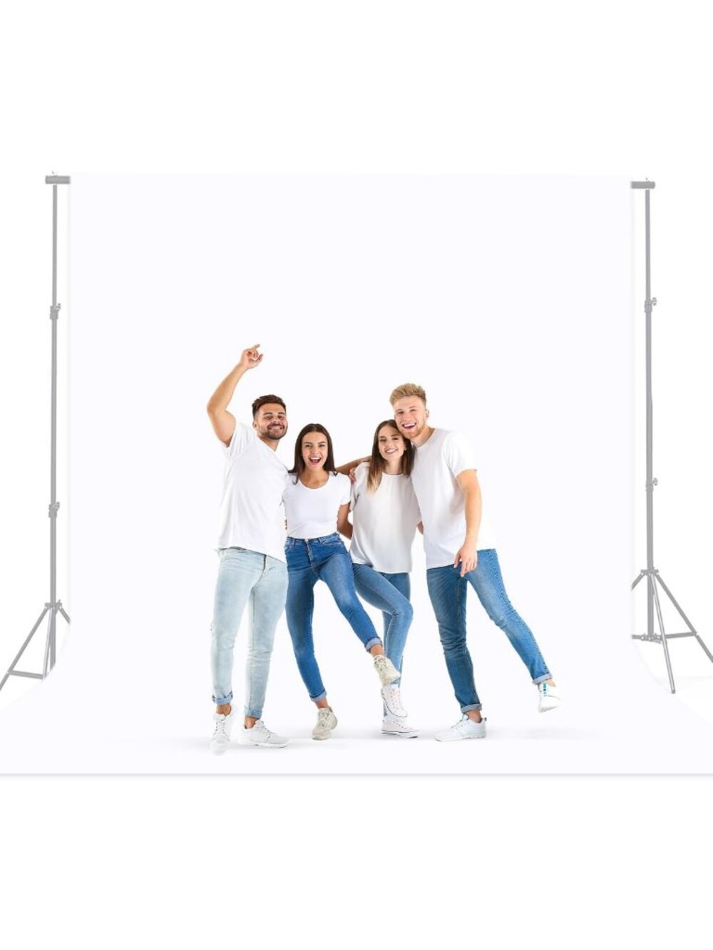 Large White 10x20 Ft Photography Backdrop - Non-Reflective, Wrinkle-Free Fabric